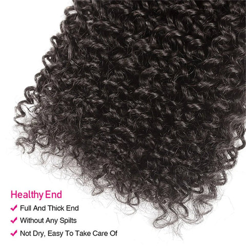 Kinky Curly Hair 4 Bundles With 4x4 Lace Closure Virgin Human Hair - Lemoda Hair