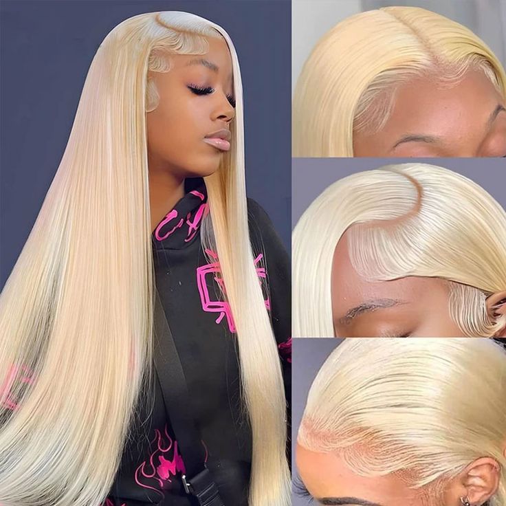 Lemoda 13X4 Lace front Wig Human Hair 180% Natural Denstiy 613 Blonde Straight 100% Virgin Human Hair - Lemoda Hair