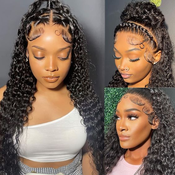 Lemoda 13x4 Lace Frontal Wig Human Hair Natural Hairline Curly Wave Human Hair Wigs - Lemoda Hair