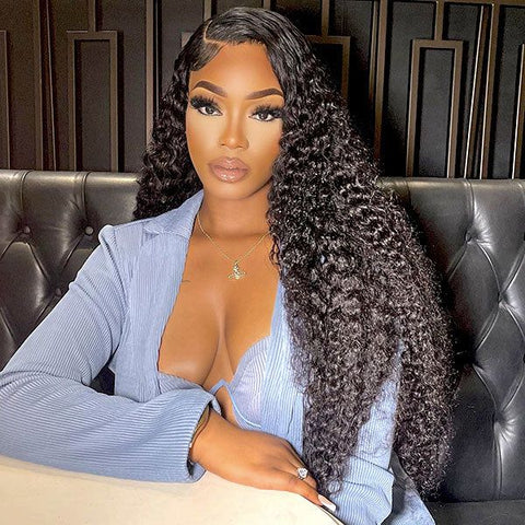 Lemoda 13x4 Lace Frontal Wig Human Hair Natural Hairline Curly Wave Human Hair Wigs - Lemoda Hair