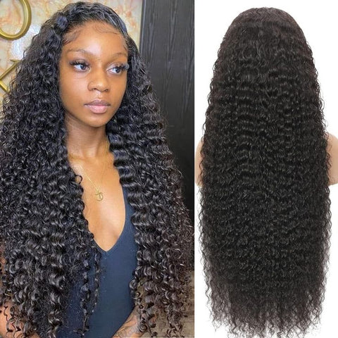 Lemoda 180% Invisi - Band Deep Wave 360 Lace Front Wigs Bleached Knots Human Hair Wigs - Lemoda Hair