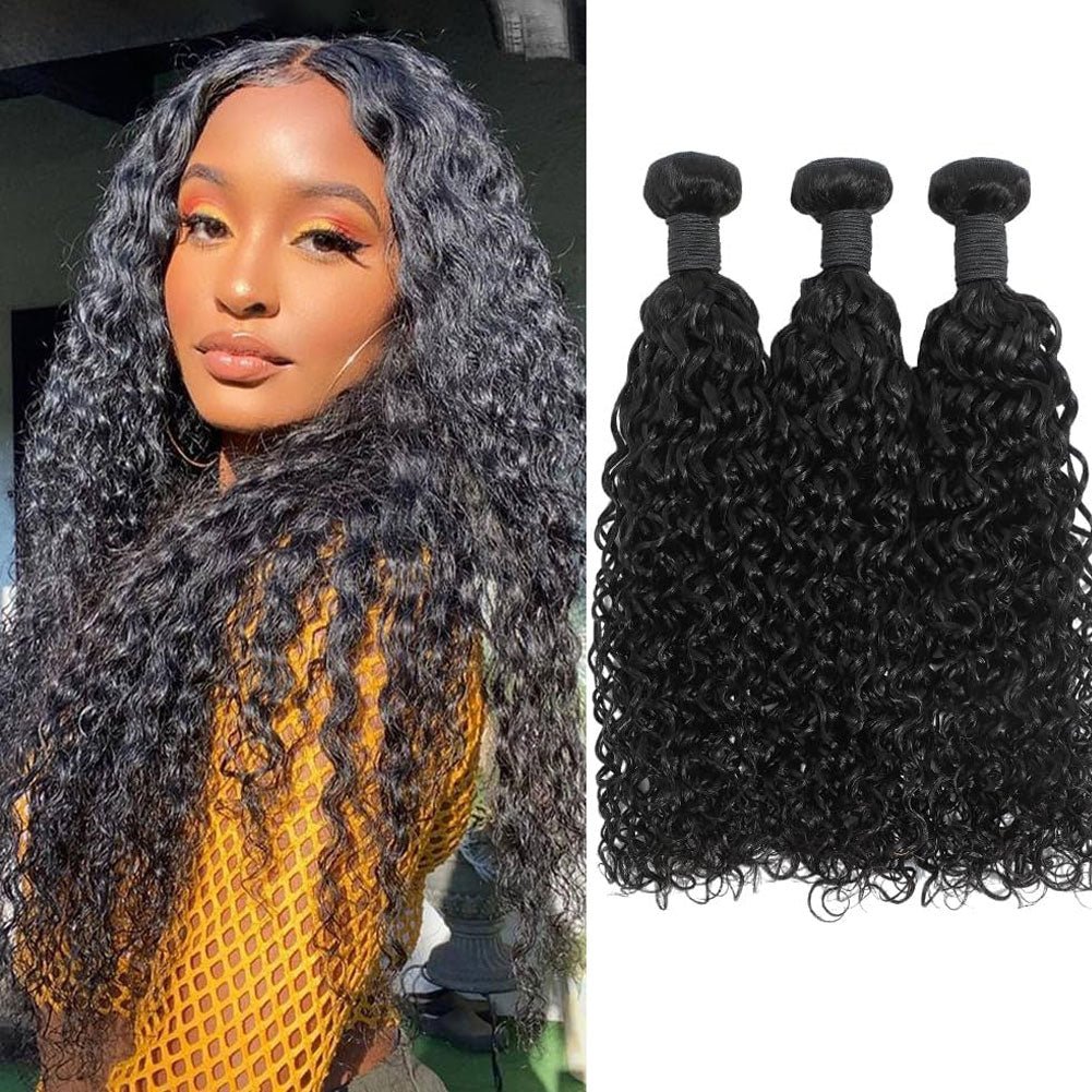 Lemoda 3 Bundles Peruvian Water Wave Human Hair Extensions - Lemoda Hair