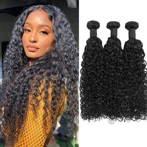 Lemoda 3 Bundles Peruvian Water Wave Human Hair Extensions - Lemoda Hair