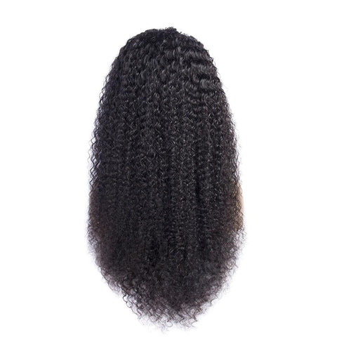 Lemoda 30 Inches Long and Black Curly Human Hair Wigs For Women 4x4 Lace Closure Wig - Lemoda Hair