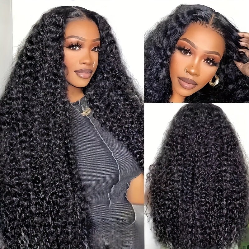 Lemoda 40 Inches 13x6 Lace Front Wigs Human Hair Pre Plucked Curly Wave HD Lace Frontal Wigs 250% Denisty - Lemoda Hair