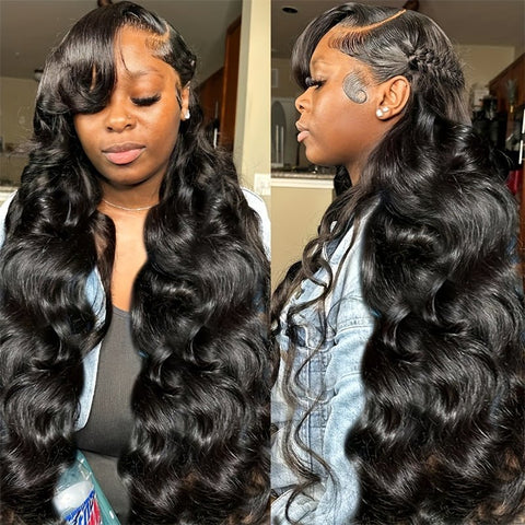 Lemoda 40 Inches Body Wave HD Lace Wig Human Hair Pre Plucked 13x4 13x6 Lace Frontal Wigs with Baby Hair - Lemoda Hair