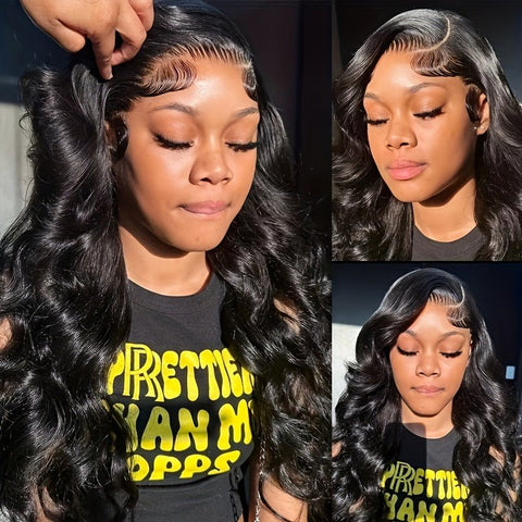 Lemoda 40 Inches Body Wave HD Lace Wig Human Hair Pre Plucked 13x4 13x6 Lace Frontal Wigs with Baby Hair - Lemoda Hair