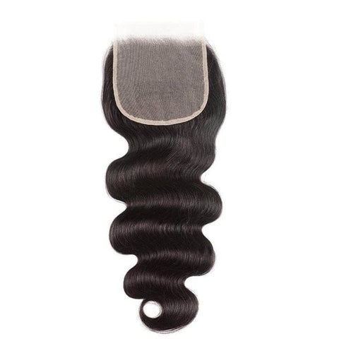 Lemoda 4x4 HD Lace Closure Body Wave 100% Virgin Human Hair Pre Plucked with Baby Hair Natural Black - Lemoda Hair