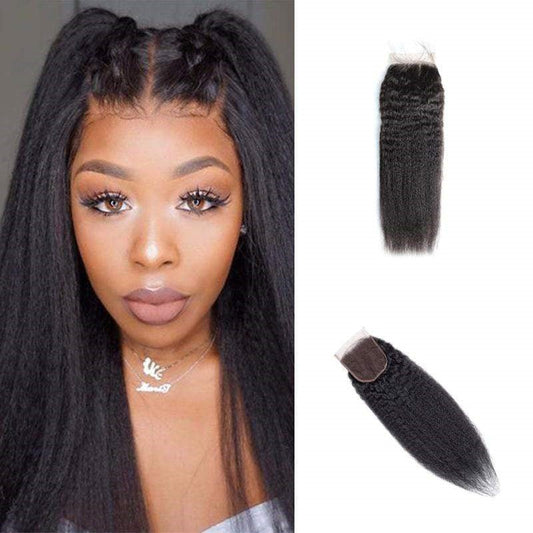 Lemoda 4x4 HD Lace Closure Kinky Straight 100% Human Hair - Lemoda Hair