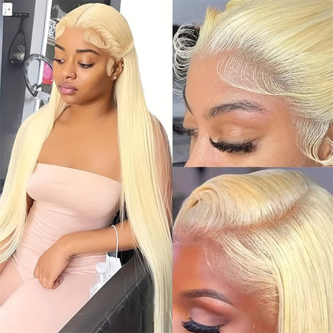 Lemoda 613 Blond 13x4 Lace Front Wig Straight Human Hair Wigs HD Transparent Lace Wig 180% - Lemoda Hair