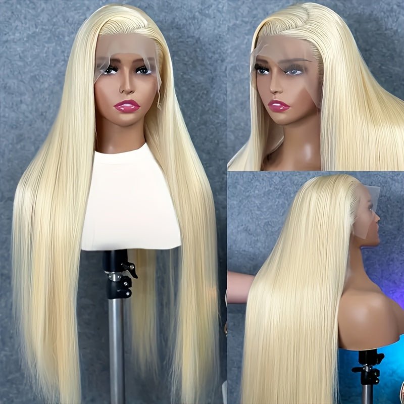 Lemoda 613 Blonde 13x4 Full Lace Front Wig HD Transparent Body Wave Human Hair Wigs 210% Pre - Plucked Natural Hairline - Lemoda Hair