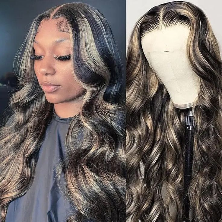 Lemoda 7x5 Glueless Wigs Body Wave Human Hair Wigs HD Transparent Lace P1b/27 Colored Wig - Lemoda Hair