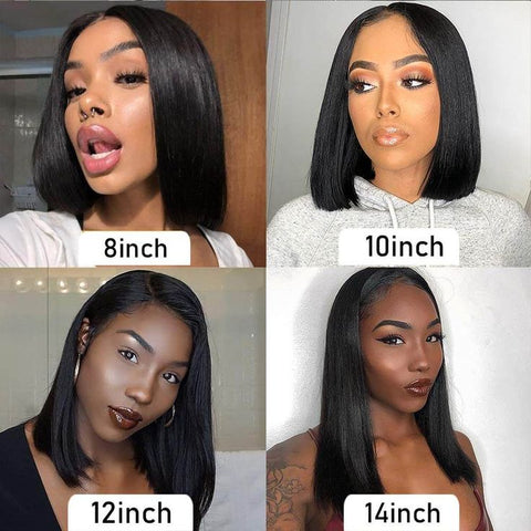 Lemoda Bob Wig Human Hair 13x4 Lace Front Wig Virgin Human Hair 180% Hair Density - Lemoda Hair