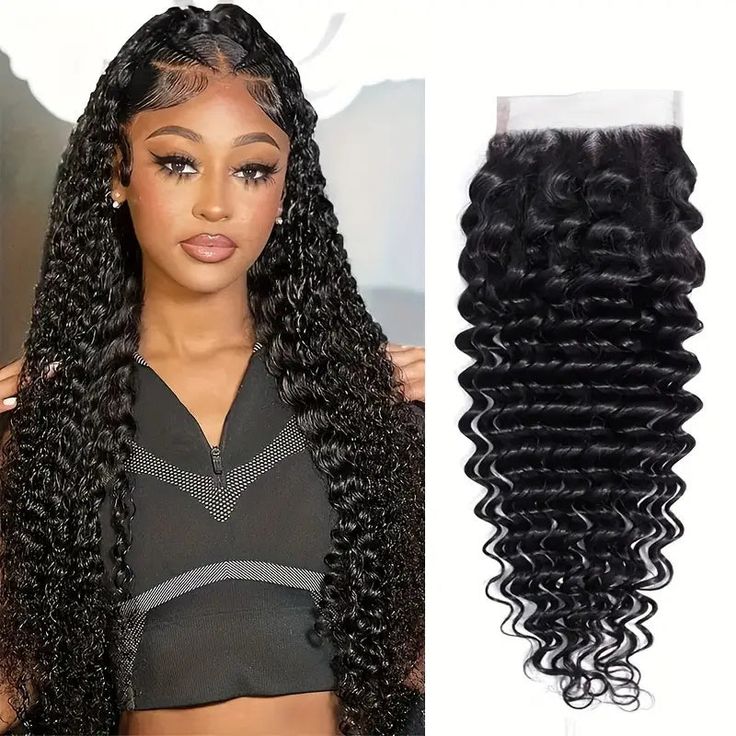 Lemoda Brazilian Hair Deep Wave HD Lace 4*4 Lace Closure With Baby Hair - Lemoda Hair