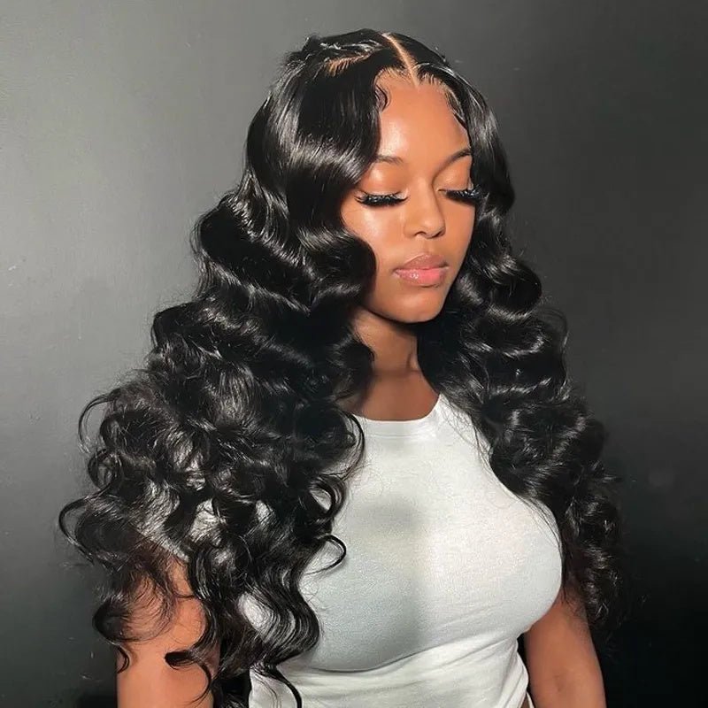 Lemoda Brazilian Loose wave 13x4 Lace Front Wigs Pre Plucked with Natural Hairline - Lemoda Hair