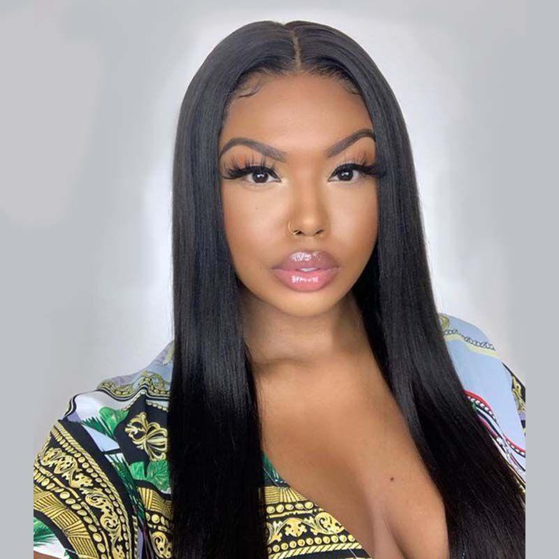 Lemoda Brazilian Straight Human Hair 4x4 Lace Closure Wig Glueless Straight Lace Wigs - Lemoda Hair