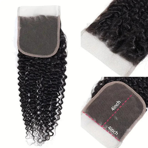 Lemoda Curly 4*4 Lace Closure Virgin Human Hair - Lemoda Hair