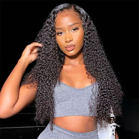 Lemoda Curly Wave 13x6 Lace Frontal Wig Human Hair Thick Density Invisible HD Lace Wig - Lemoda Hair