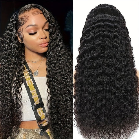 Lemoda Deep Wave HD Lace Front Wigs Pre - plucked Human Hair Wig 13x4 13x6 Virgin Hair Frontal Wig - Lemoda Hair