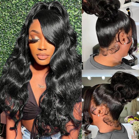 Lemoda Full Lace Human Hair Wigs Body Wave Wigs Pre Plucked Natural Hairline with Baby Hair - Lemoda Hair