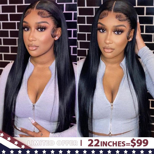 Lemoda Glueless Wigs Silky Straight Hair 5x5/7x5 Lace Closure Wig Pre - Bleached Knots Wear & Go Wigs - Lemoda Hair