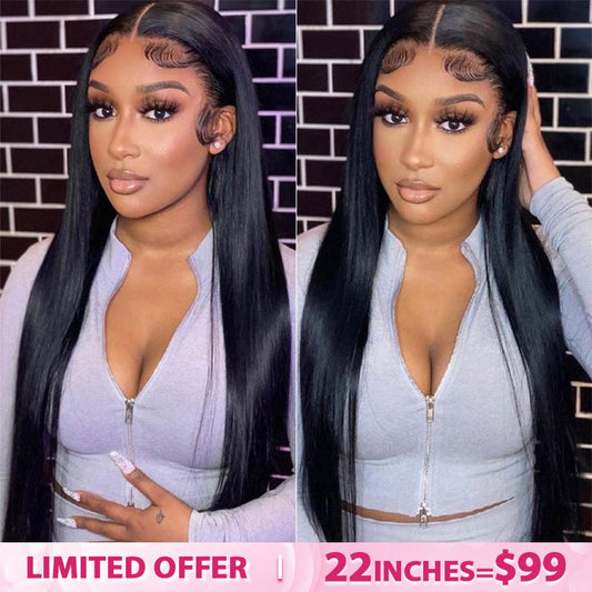 Lemoda Glueless Wigs Silky Straight Hair 5x5/7x5 Lace Closure Wig Pre - Bleached Knots Wear & Go Wigs - Lemoda Hair