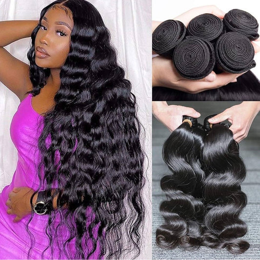 Lemoda Hair 4Pcs/pack Indian Loose Wave Virgin Human Hair - Lemoda Hair