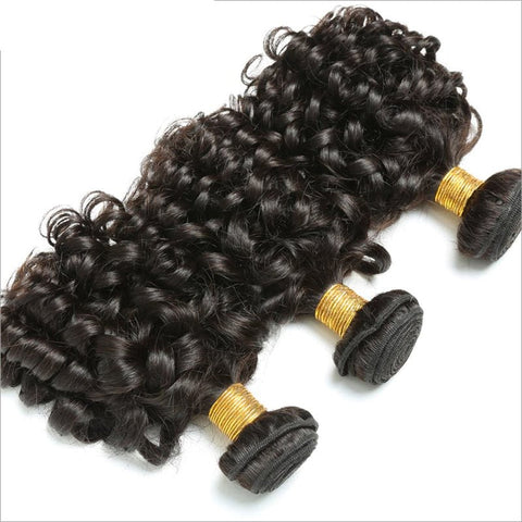 Lemoda Indian Bouncy Curly 3 Bundles Human Hair Extensation - Lemoda Hair