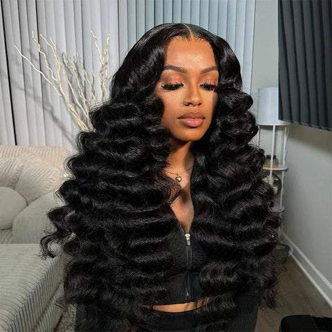 Lemoda New Loose Wave Lace Front Wigs HD Full Lace Wigs Human Hair Natural Hairline - Lemoda Hair