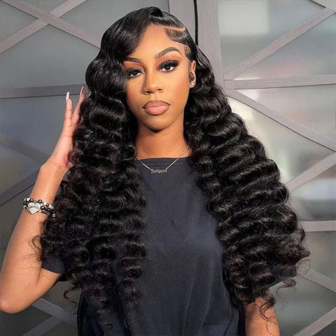 Lemoda New Loose Wave Lace Front Wigs HD Full Lace Wigs Human Hair Natural Hairline - Lemoda Hair