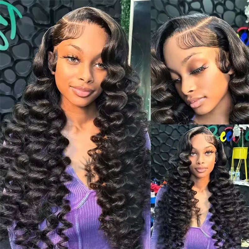 Lemoda New Loose Wave Lace Front Wigs HD Full Lace Wigs Human Hair Natural Hairline - Lemoda Hair