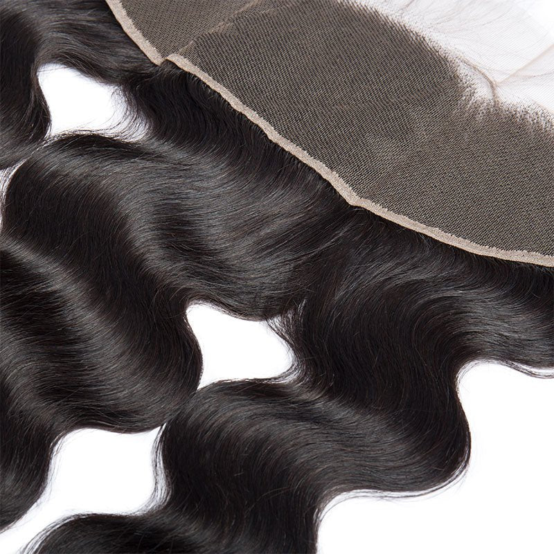 Lemoda Peruvian Virgin Hair Body Wave 13x4 Lace Frontal With 3 Bundles - Lemoda Hair