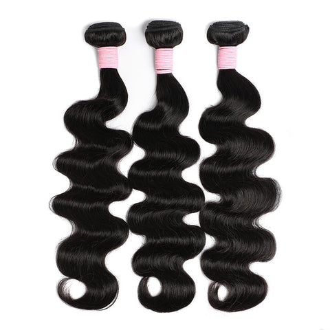 Lemoda Peruvian Virgin Hair Body Wave 13x4 Lace Frontal With 3 Bundles - Lemoda Hair