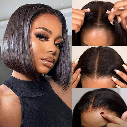 Lemoda Real HD Lace 180% / 250% Hair Density Virgin Human Hair 13x4 Lace Front Wig Bob Wig - Lemoda Hair