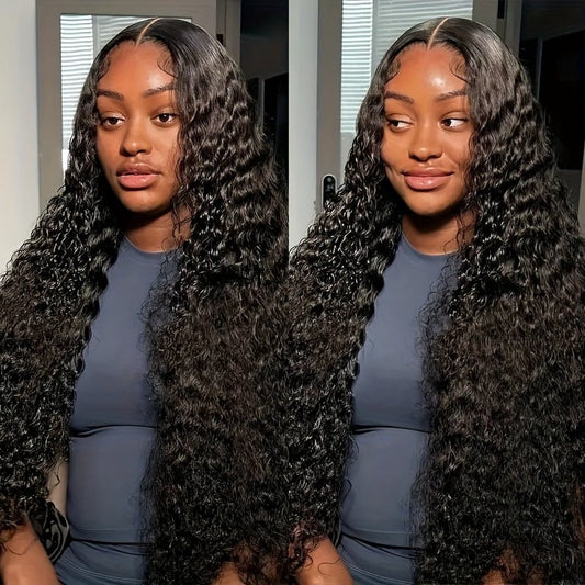 Lemoda Water Wave Lace Front Wig Skin Melt HD Lace Wigs Brazilian Human Hair Wigs 250% Density - Lemoda Hair