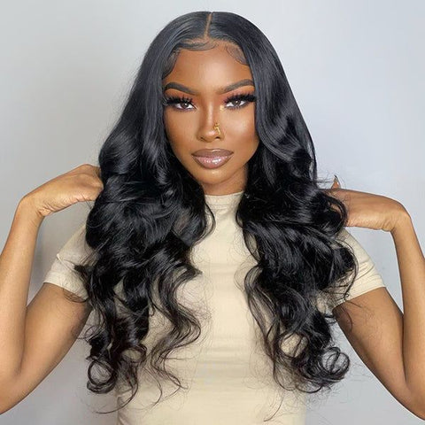 Lemoda Wear&Go Pre Cut Lace Human Hair 5x5 Pre - bleached Knots Body Wave with Breathable Cap Wig - Lemoda Hair