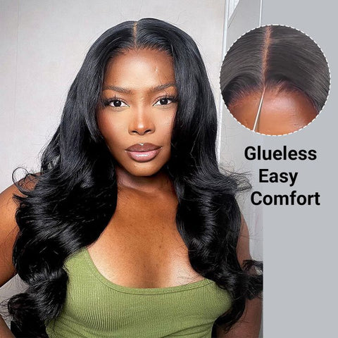 Lemoda Wear&Go Pre Cut Lace Human Hair 5x5 Pre - bleached Knots Body Wave with Breathable Cap Wig - Lemoda Hair