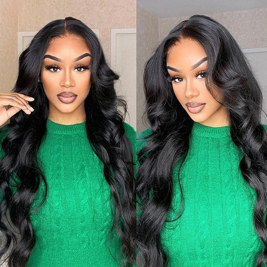 Lemoda Wear&Go Pre Cut Lace Human Hair 5x5 Pre - bleached Knots Body Wave with Breathable Cap Wig - Lemoda Hair