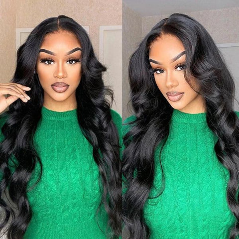 Lemoda Wear&Go Pre Cut Lace Human Hair 5x5 Pre - bleached Knots Body Wave with Breathable Cap Wig - Lemoda Hair