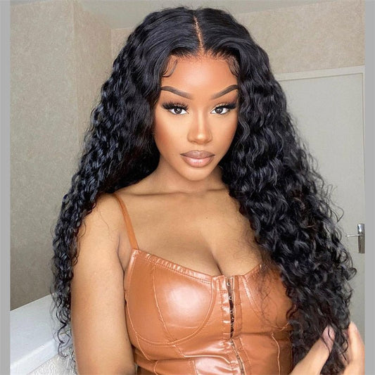 Live Exclusive Pricing Lemoda 13x6 HD Lace Frontal Wigs Water Wave Human Hair Wigs 180% - Lemoda Hair