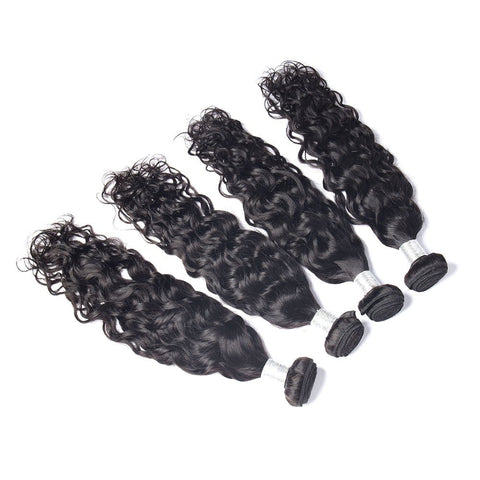 Malaysian Water Wave Human Hair 4 Bundles Remy Hair Extensions - Lemoda Hair