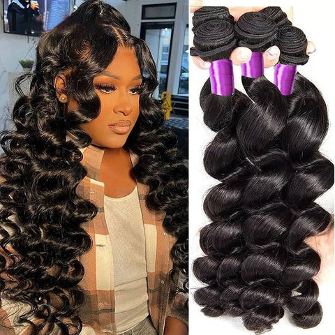 Peruvian Loose Wave 4 Bundles/pack Virgin Hair Extension - Lemoda Hair