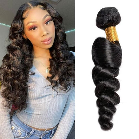 Peruvian Loose Wave Hair Extension 1 Bundle Natural Color - Lemoda Hair