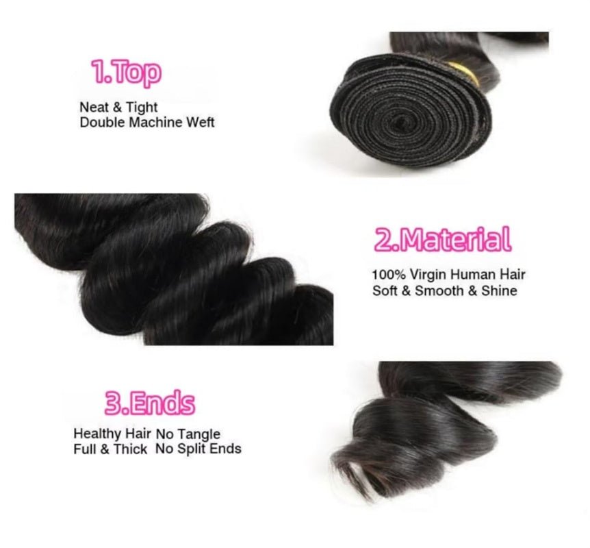 Peruvian Loose Wave Hair Extension 1 Bundle Natural Color - Lemoda Hair