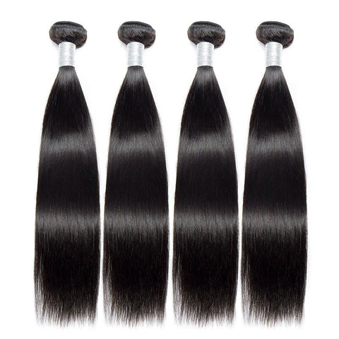 Peruvian Straight 4 Hair bundles 100% Virgin Human Hair - Lemoda Hair