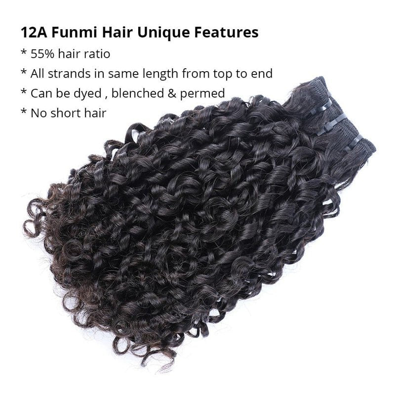 Pixie Curly 3 Bundles with 4x4 Lace Closure Indian Hair - Lemoda Hair