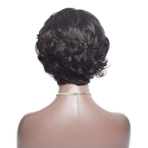 Short Pixie Wig Human Hair Lemoda Short Wavy Hair 13x4 Bob Lace Front Wig - Lemoda Hair