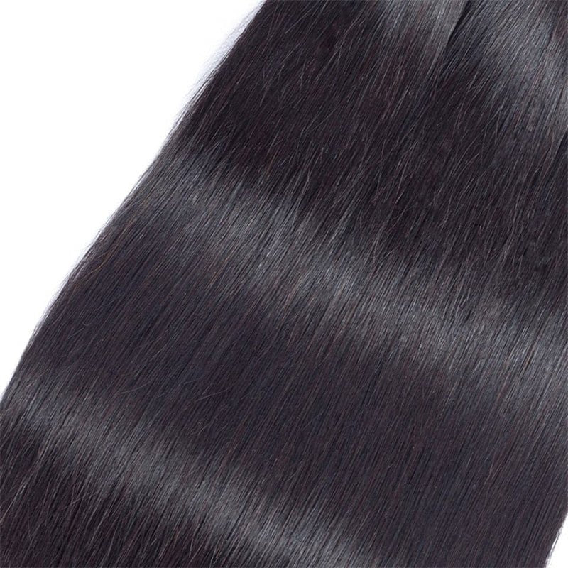 Straight Hair 4 Bundles with 4x4 Lace Closure 100% Human Hair - Lemoda Hair