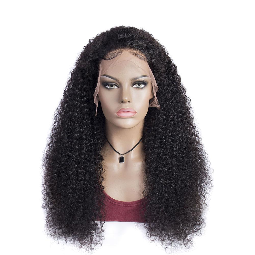 180% Density Curly Lace Front Wig Human Hair 13x4 Lace Frontal Wigs for Black Women